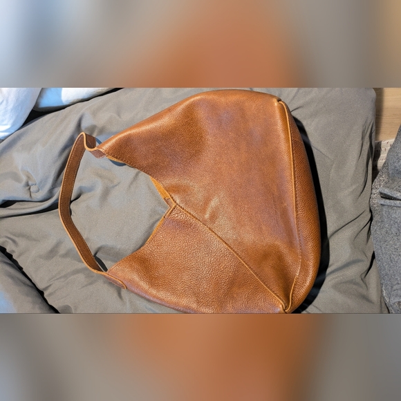 Brown Leather Hobo Shoulder Bag - Picture 4 of 7